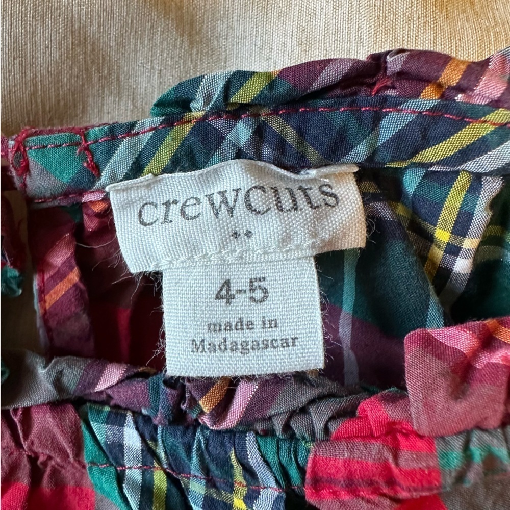 🌟3/$20🌟 CrewCuts Christmas Plaid Top - Picture 4 of 6